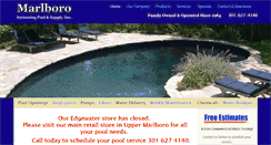 Desktop Screenshot of marlboropools.com