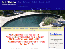 Tablet Screenshot of marlboropools.com